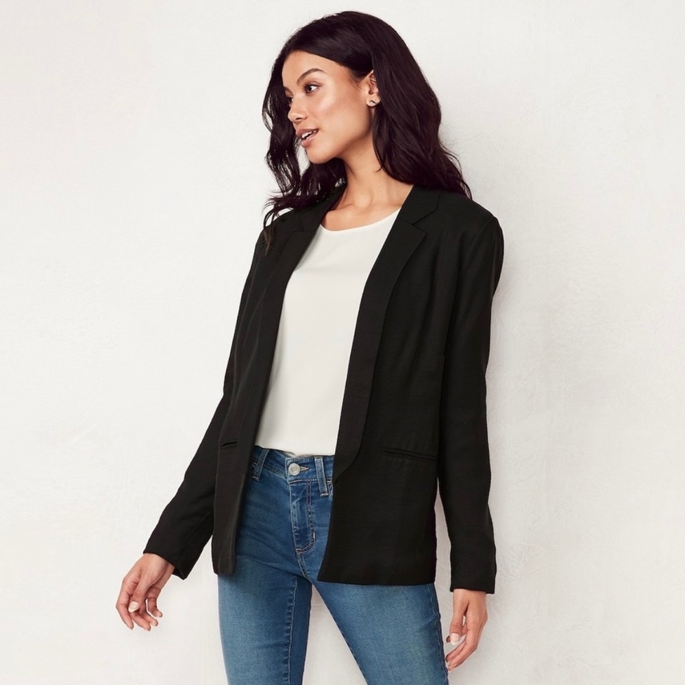 NWT LC Lauren Conrad Relaxed Open Front Blazer